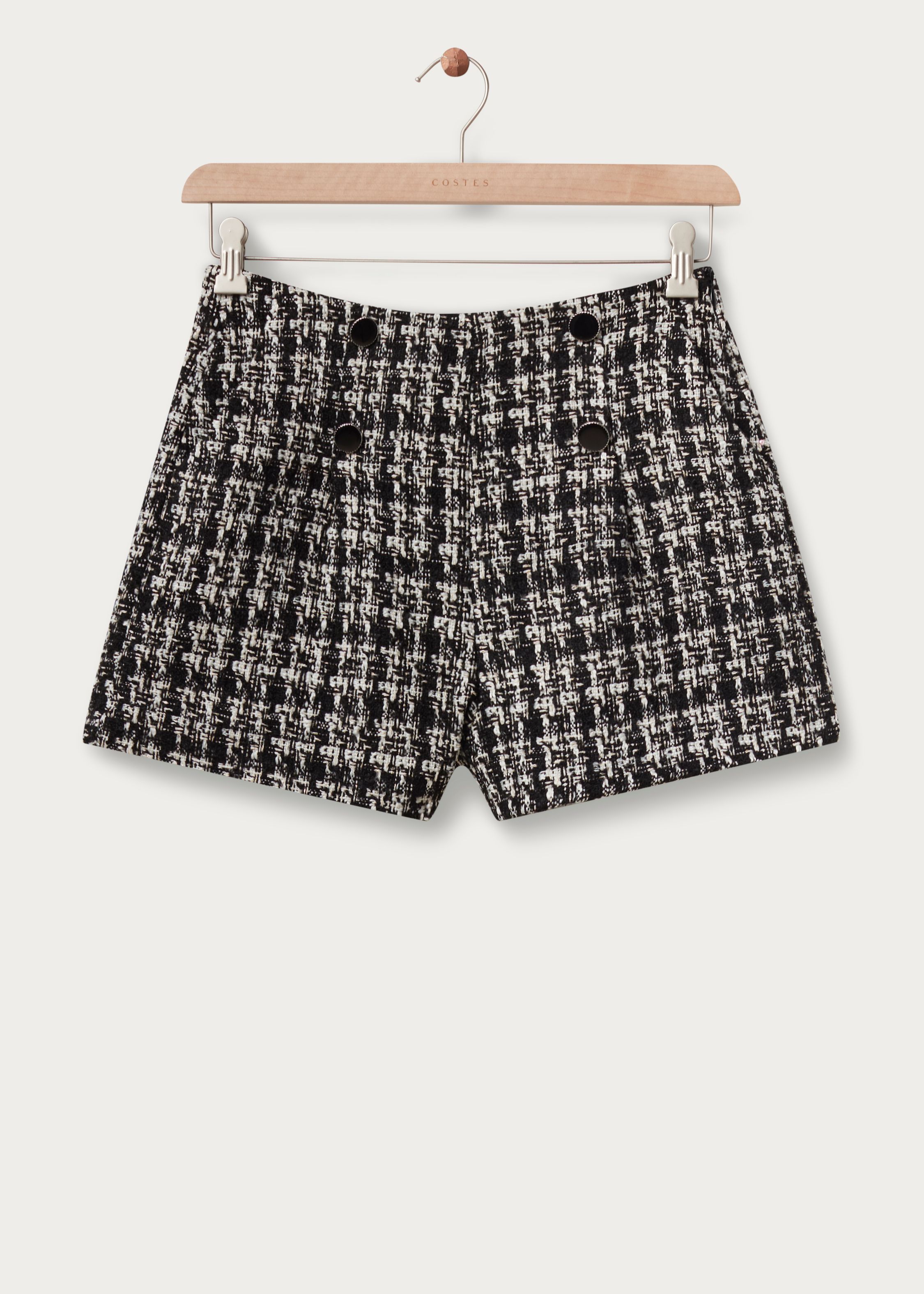 Boucle Button Shorts | Costes Fashion