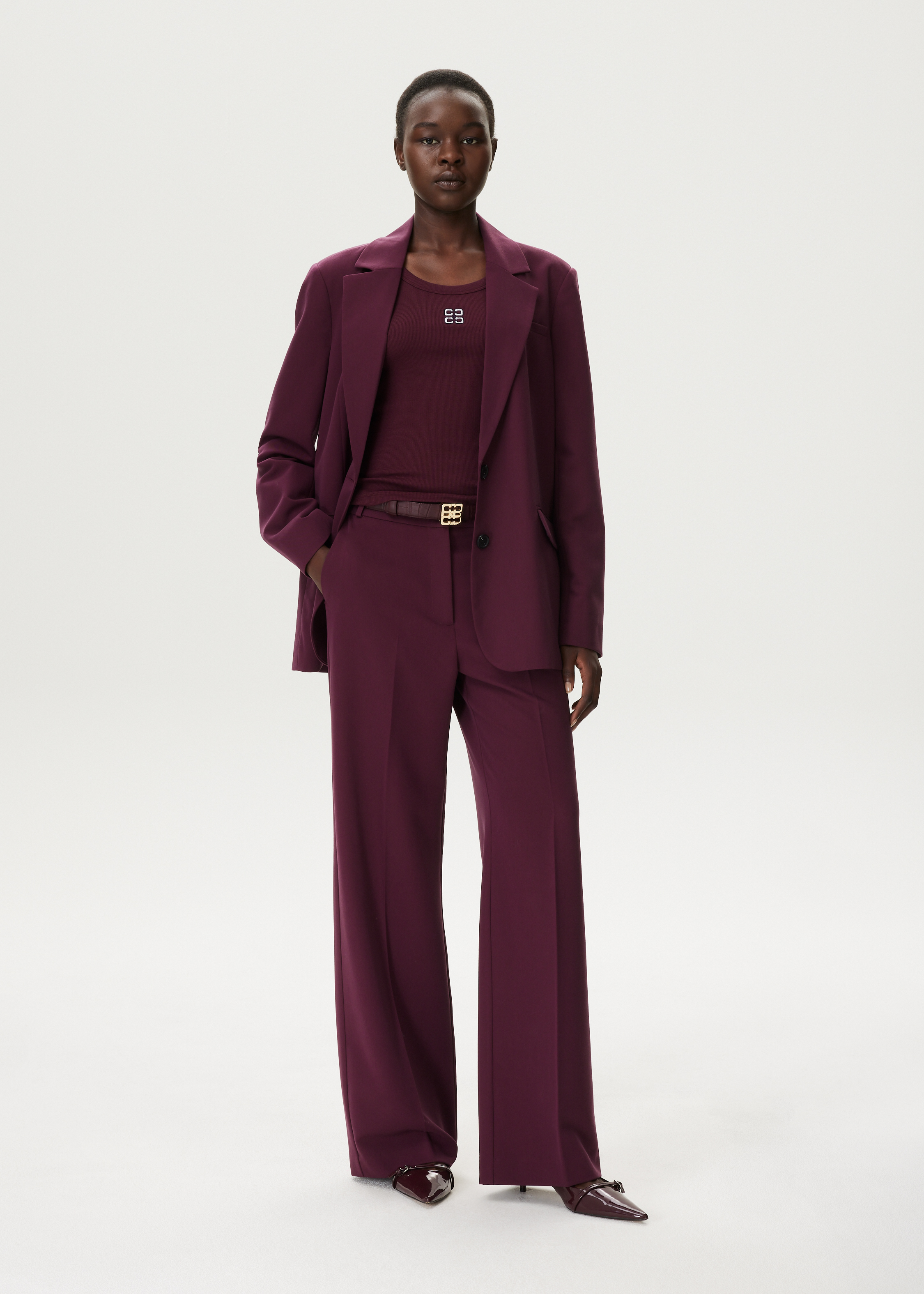 Pantalon met rechte pijpen