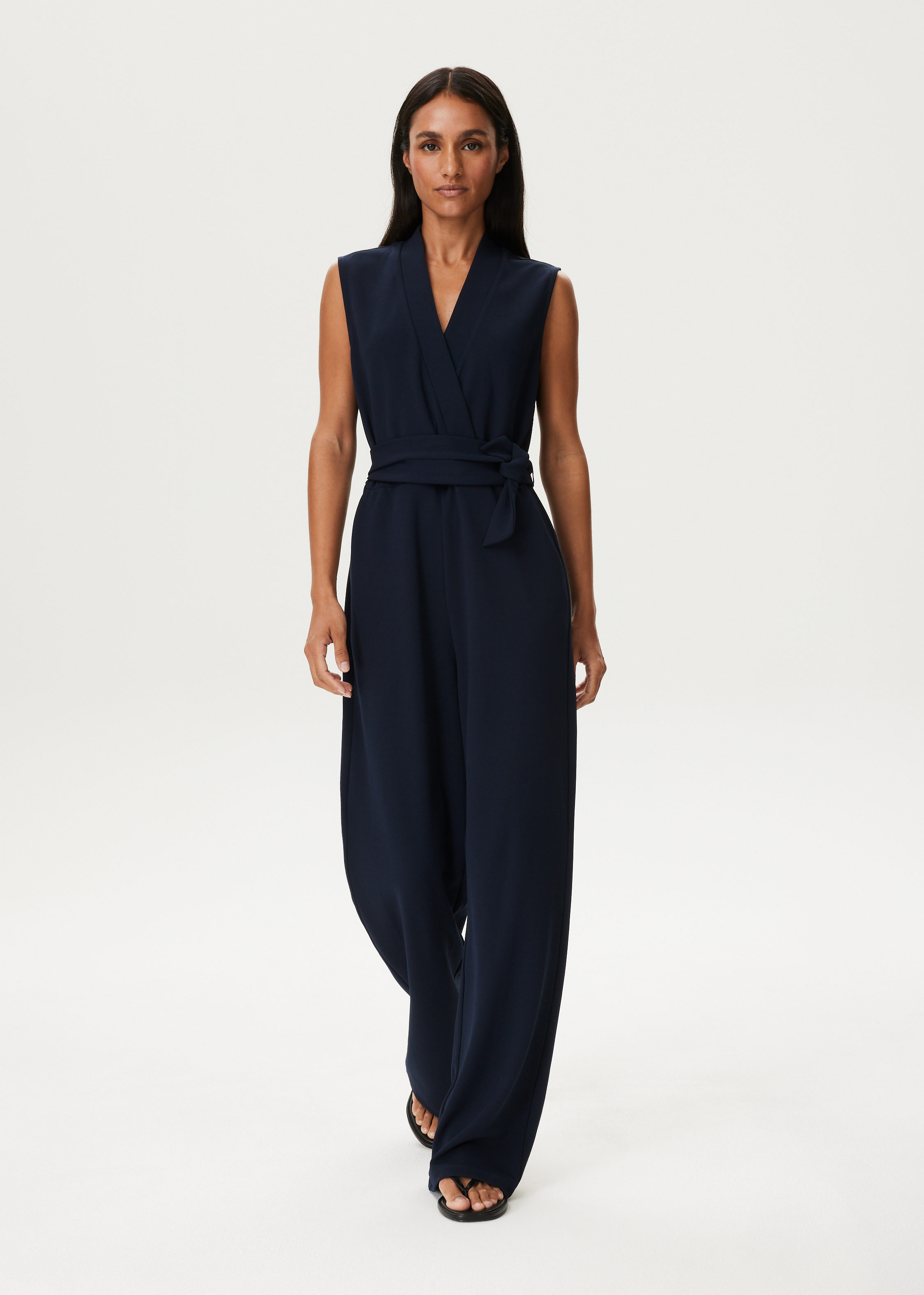 Jumpsuit met structuur blauw Costes