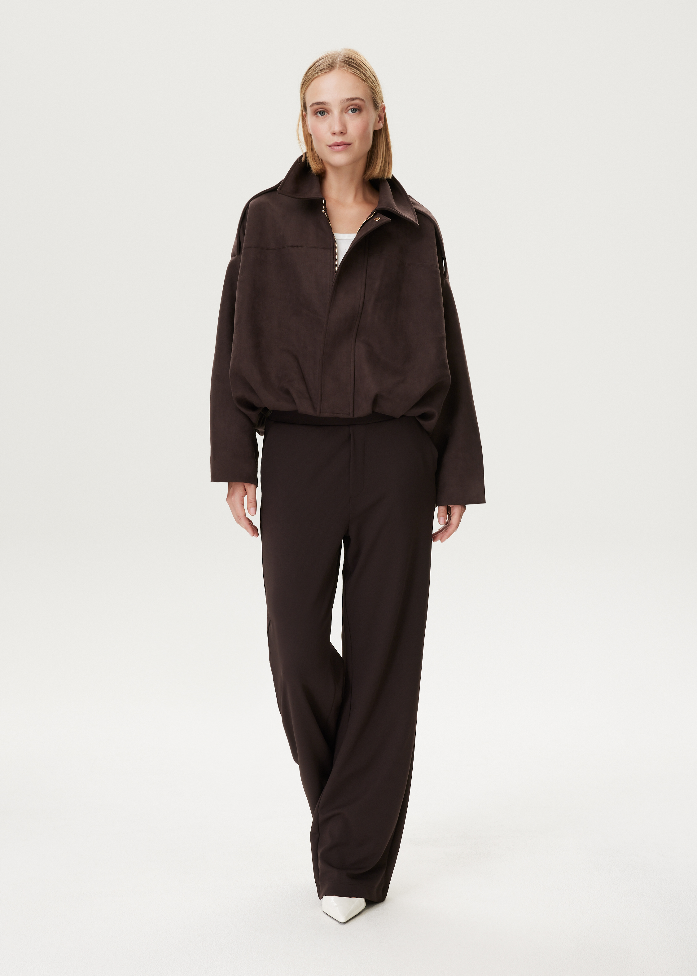 Suedine bomberjacket